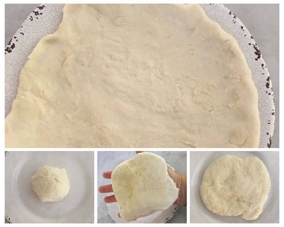 Navajo Taco Fry bread dough process.