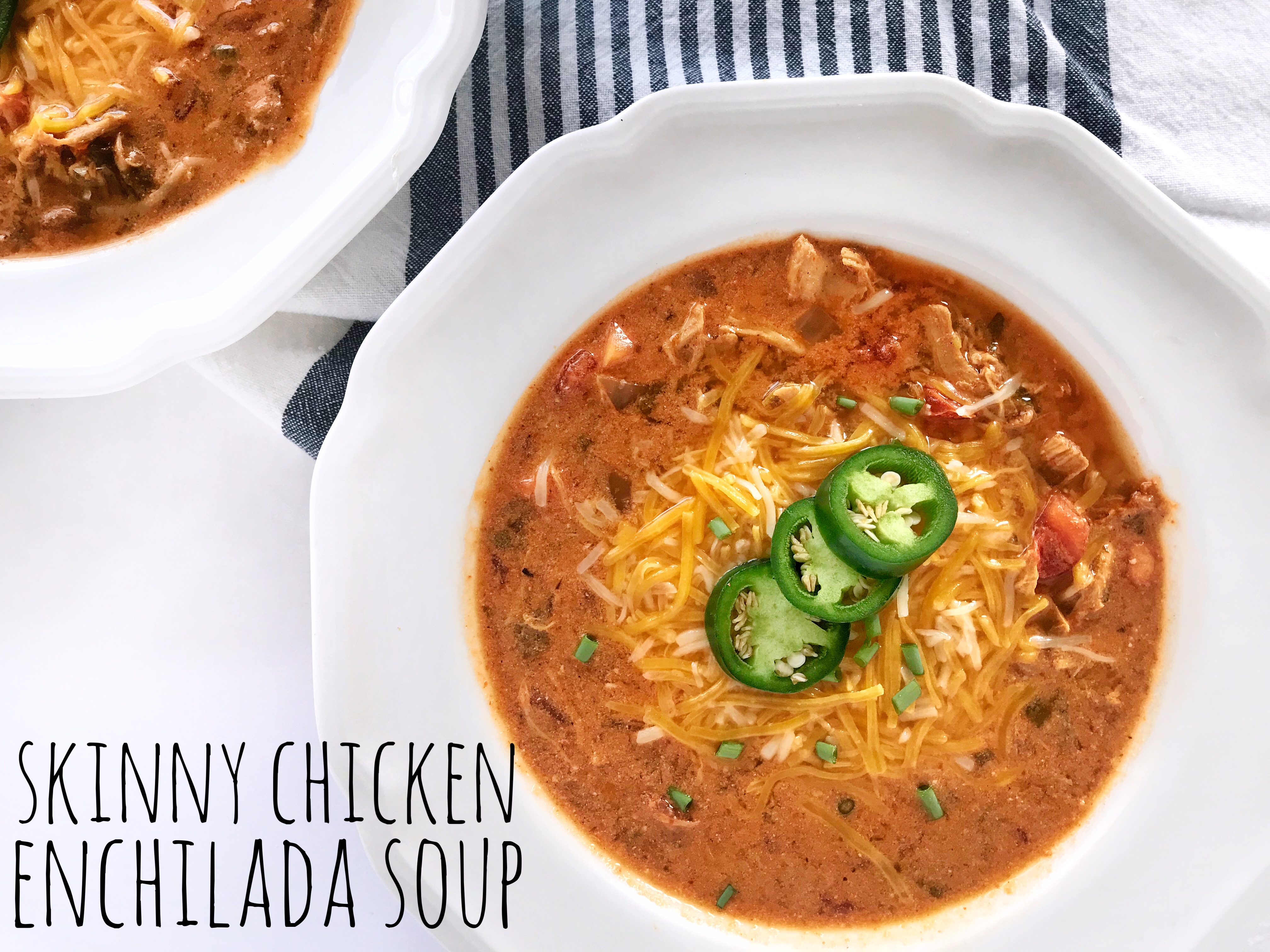 Try our skinny chicken enchilada soup recipe