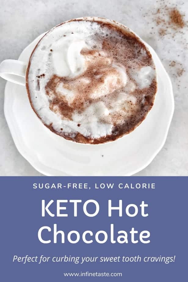 Skinny hot chocolate Pin for pinterest
