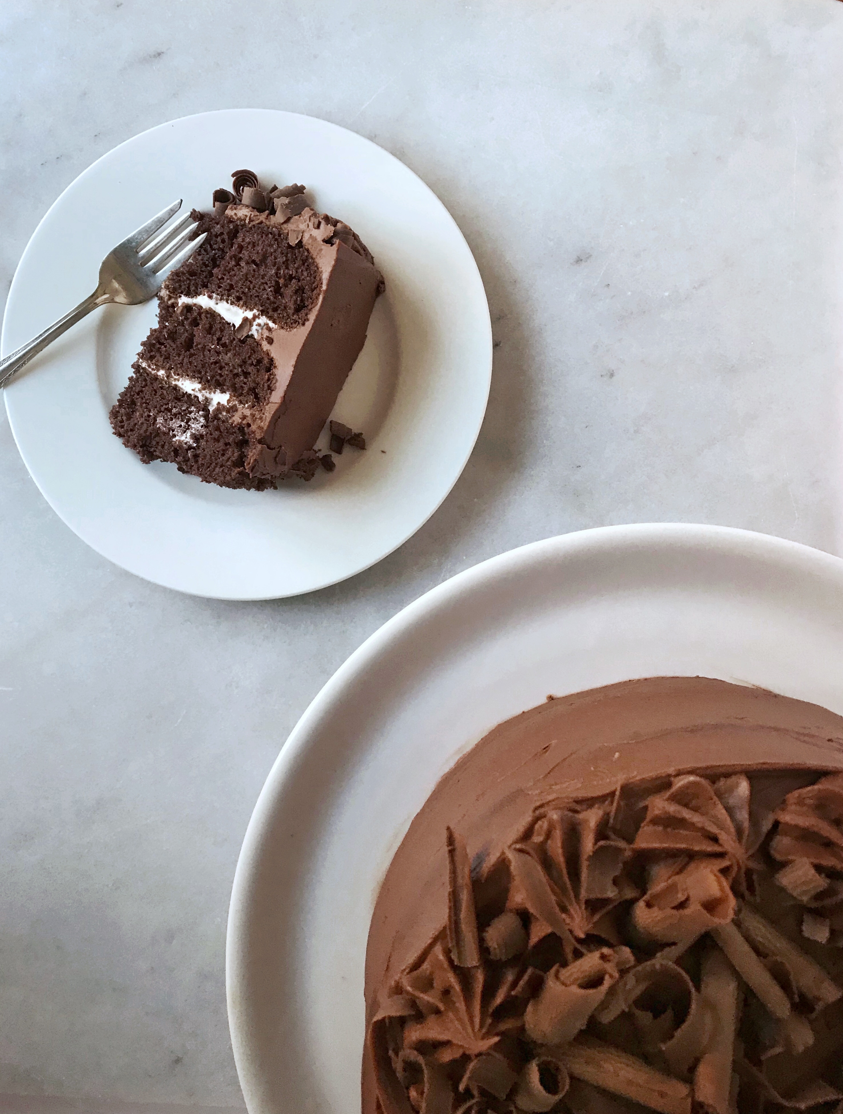 slice of perfect chocolate cake