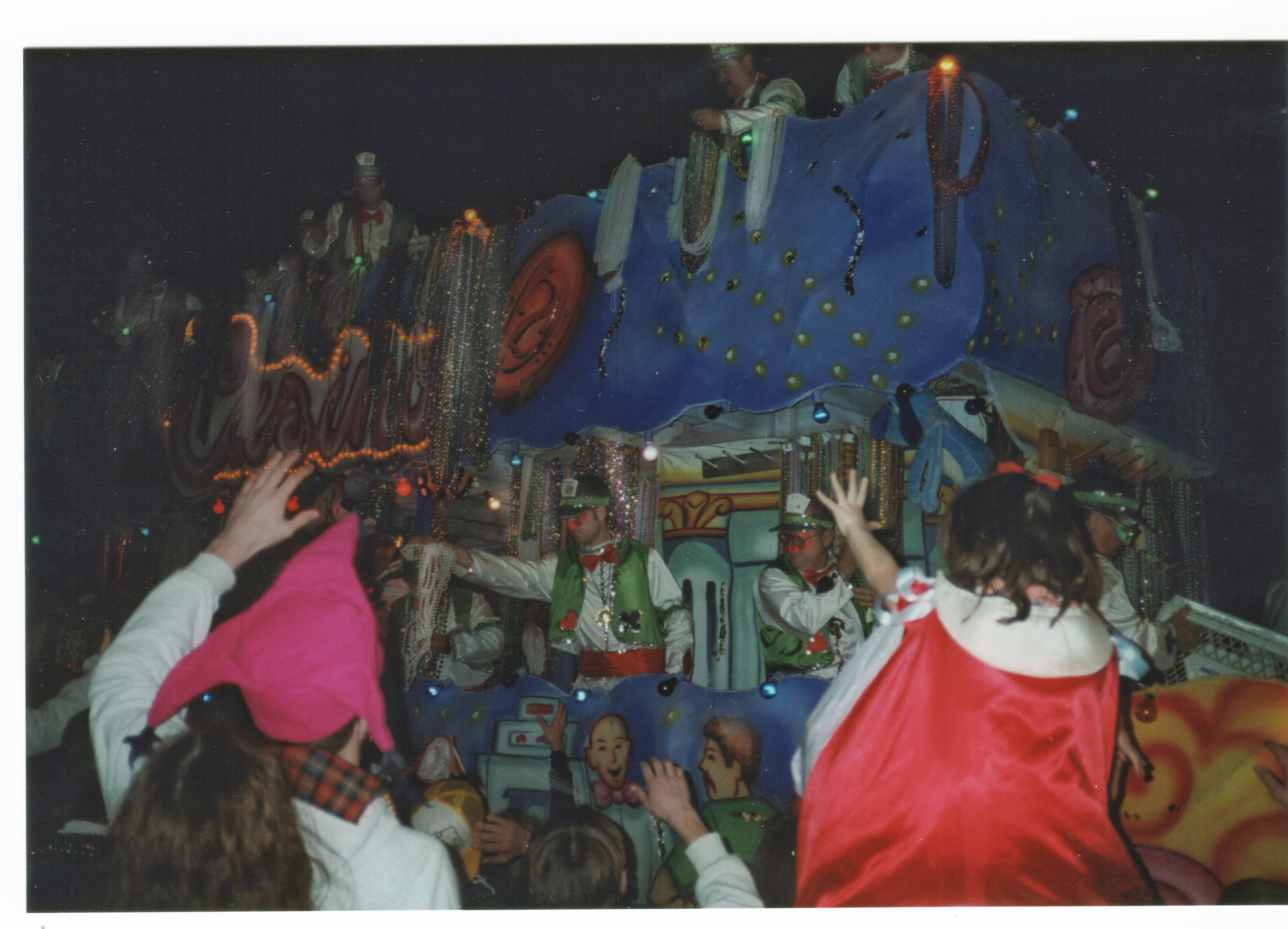 a mardi gras parade float