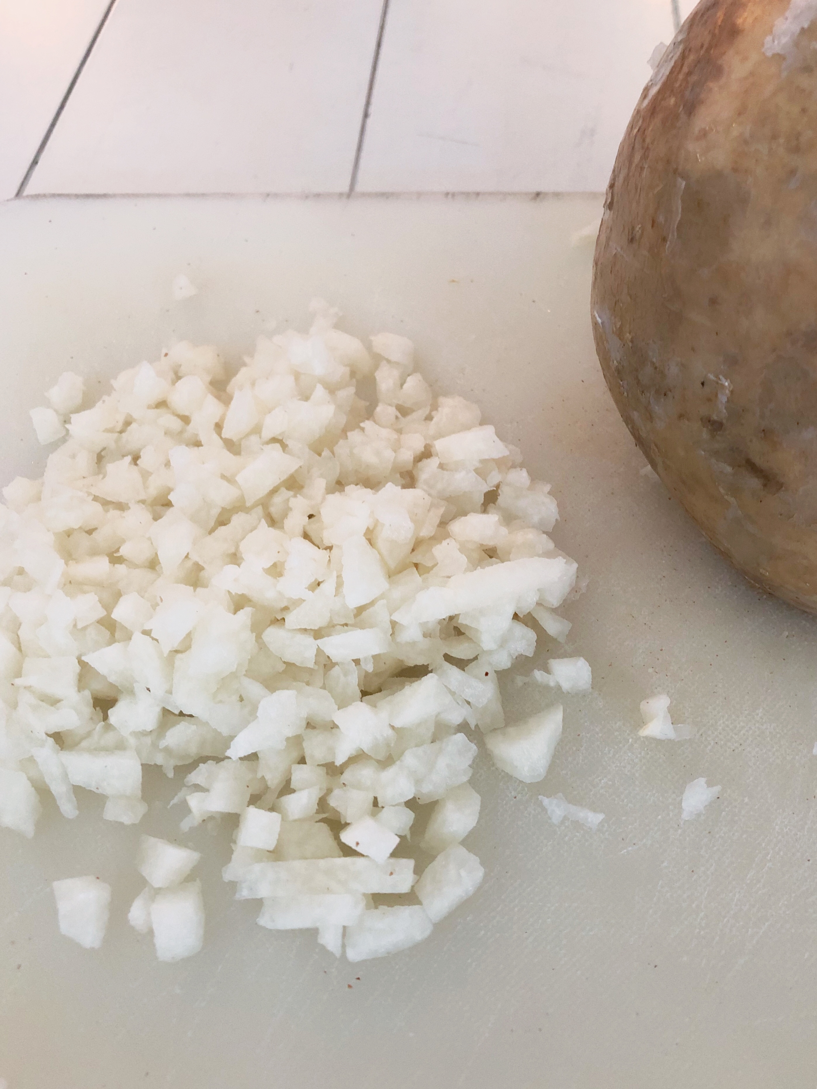 chopped jicama