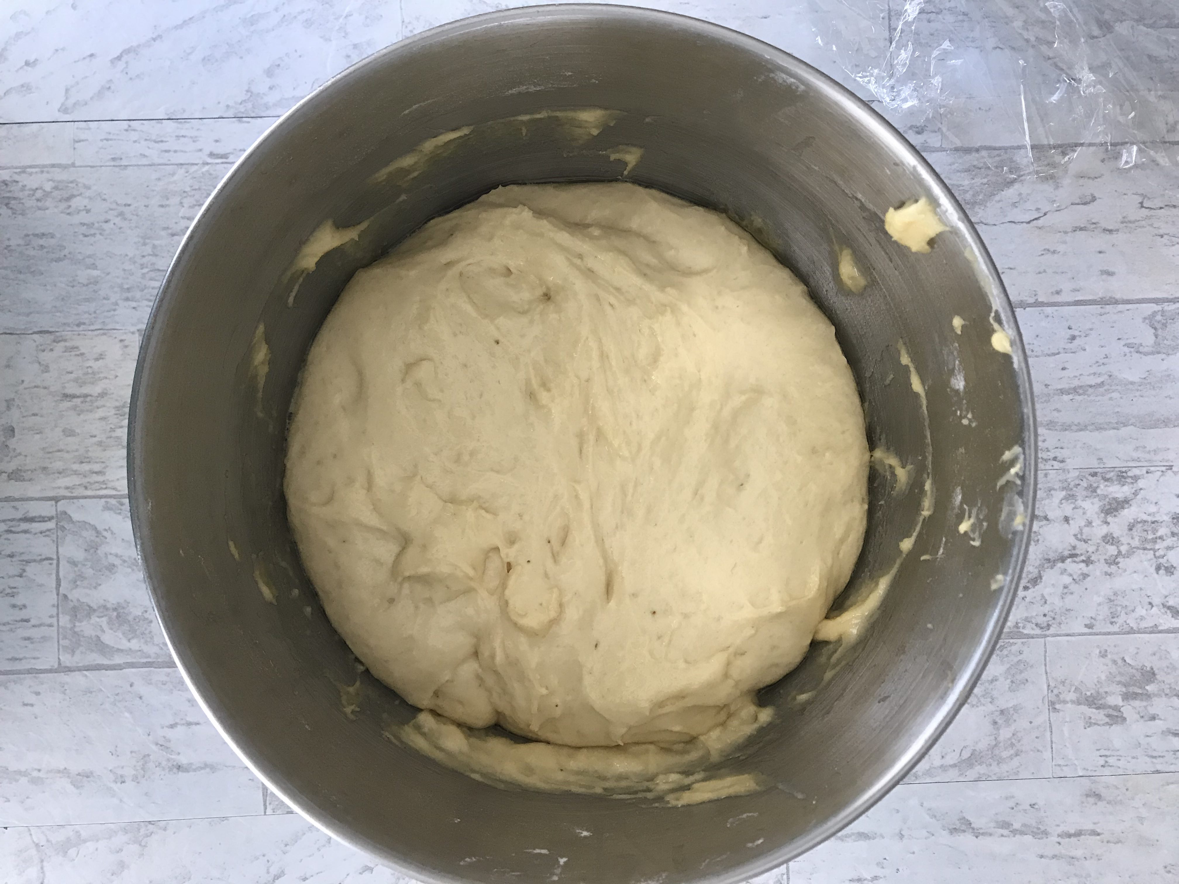 dough after the first rise