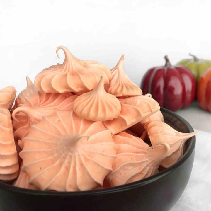 Pumpkin Spice Meringues (a light and crisp cookie!) - In Fine Taste