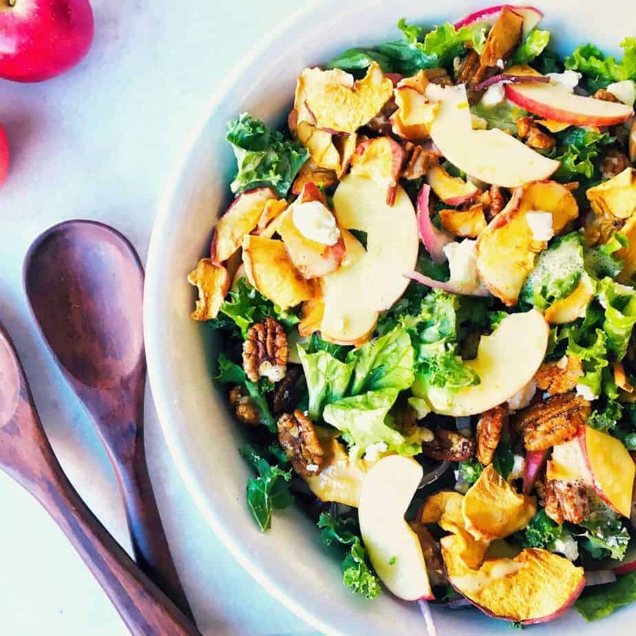 Fuji Apple Salad With Apple Vinaigrette Dressing