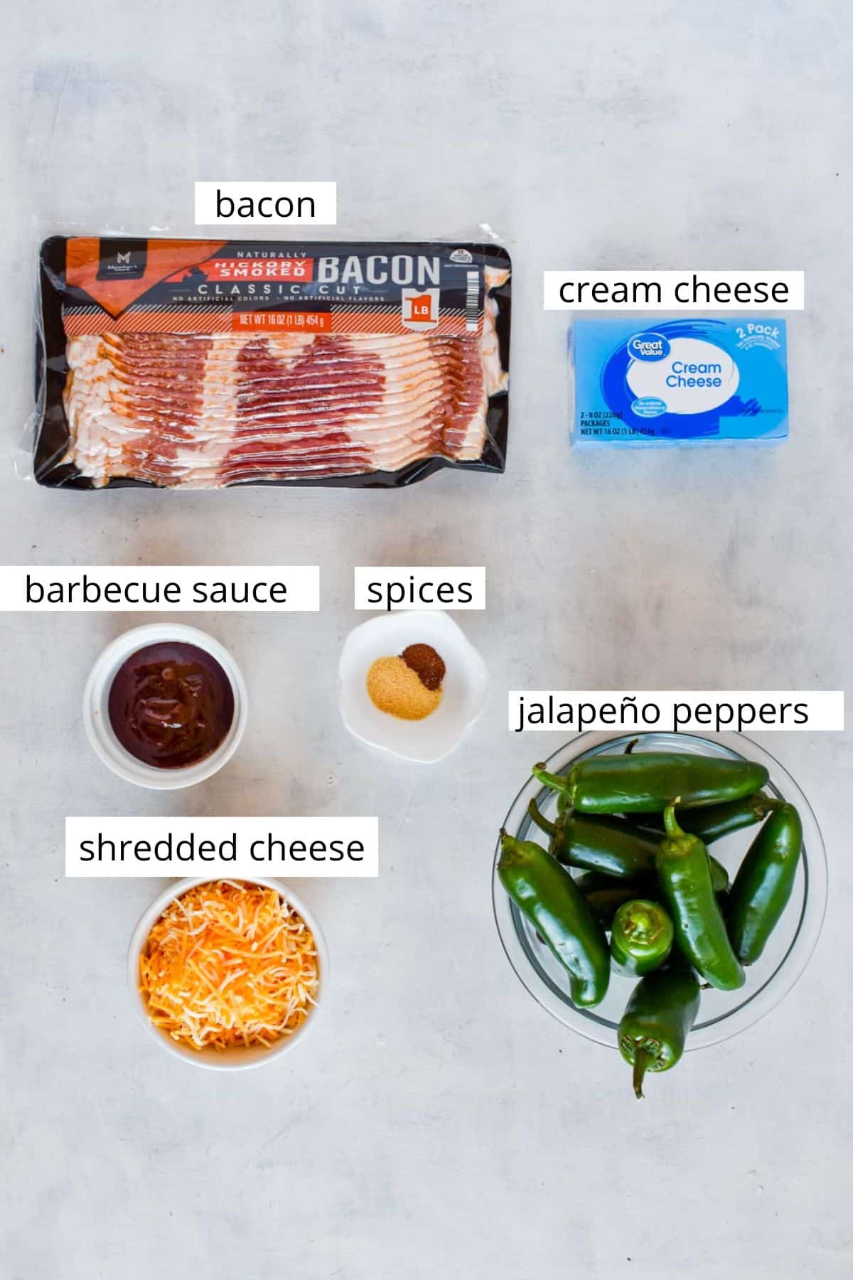 ingredients for recipe laid out.