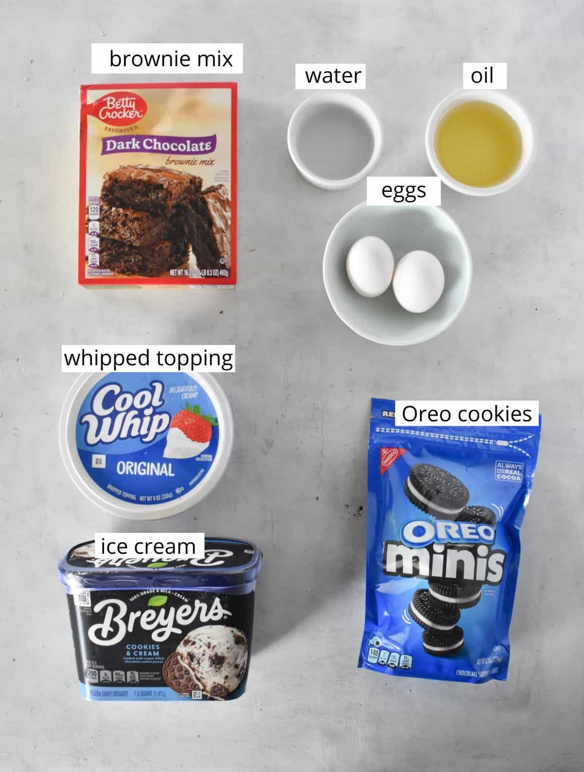 ingredients for recipe laid out.