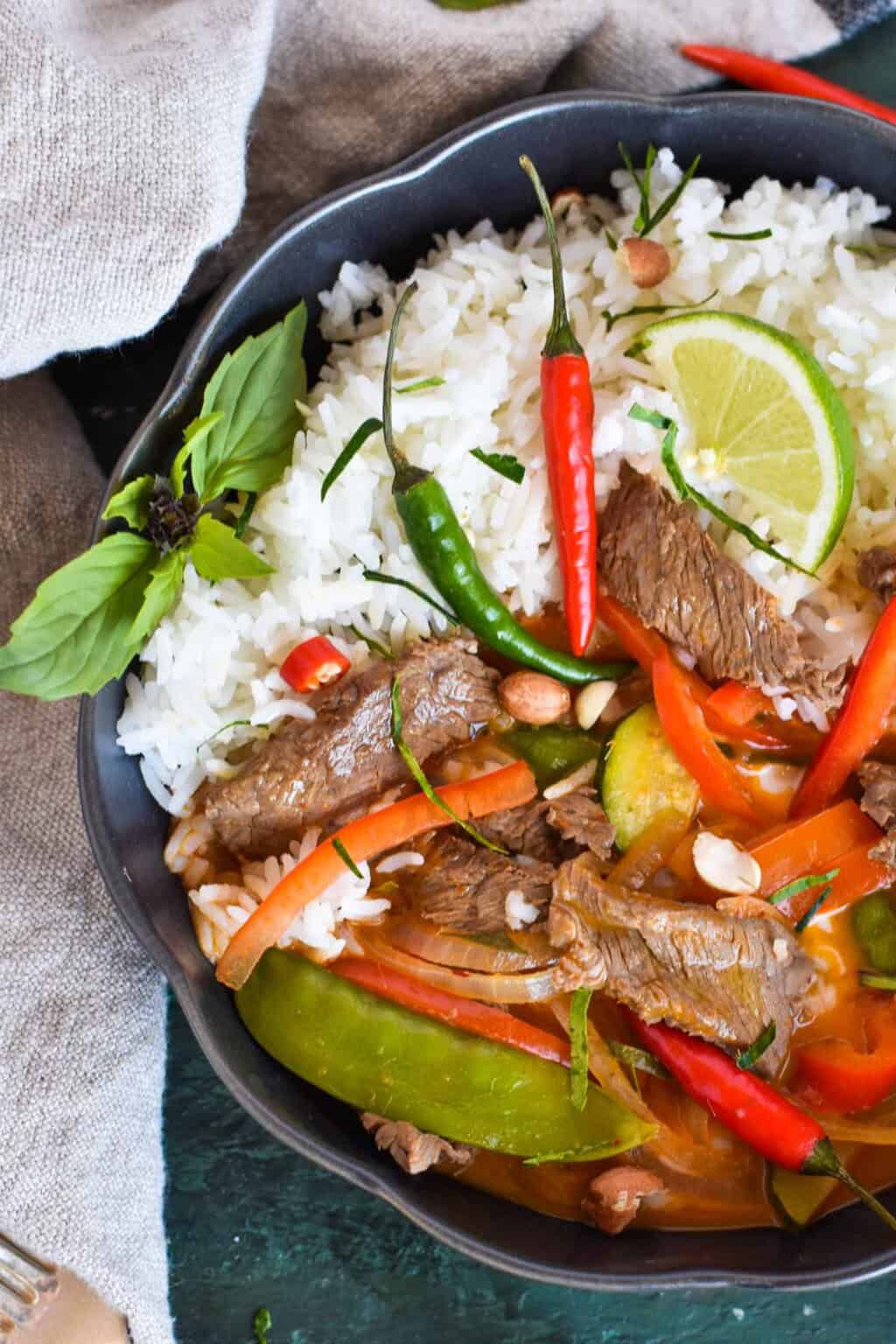 Thai Beef Panang Curry - In Fine Taste