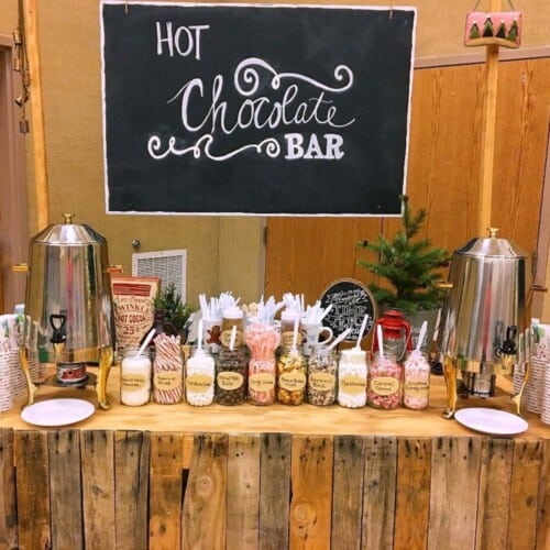 Simple Hot Chocolate Station - No Getting Off This Train