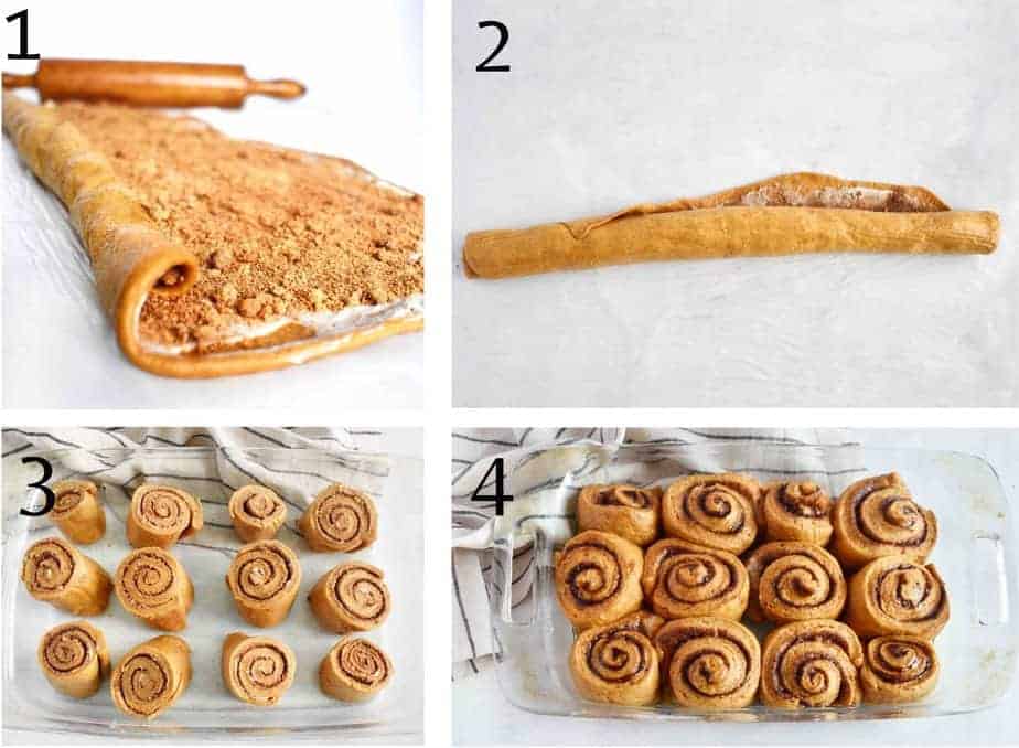 how to roll and slice gingerbread dough