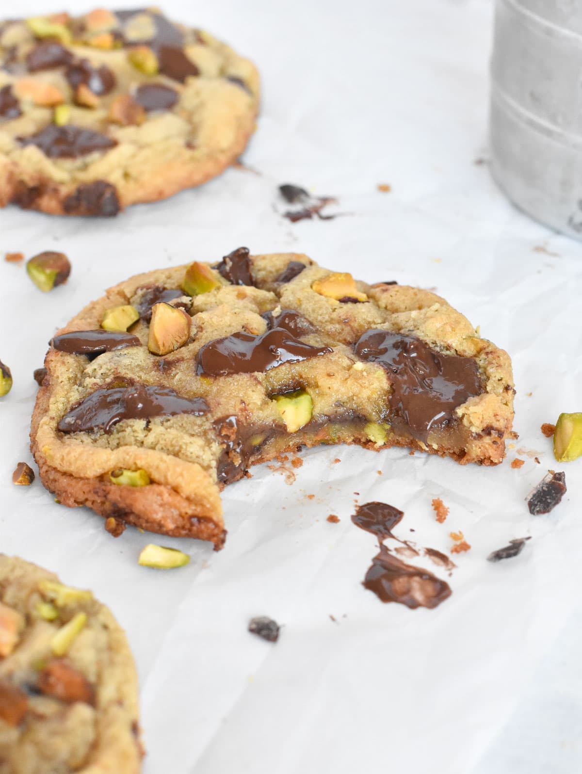 cookie with a bite out of it.