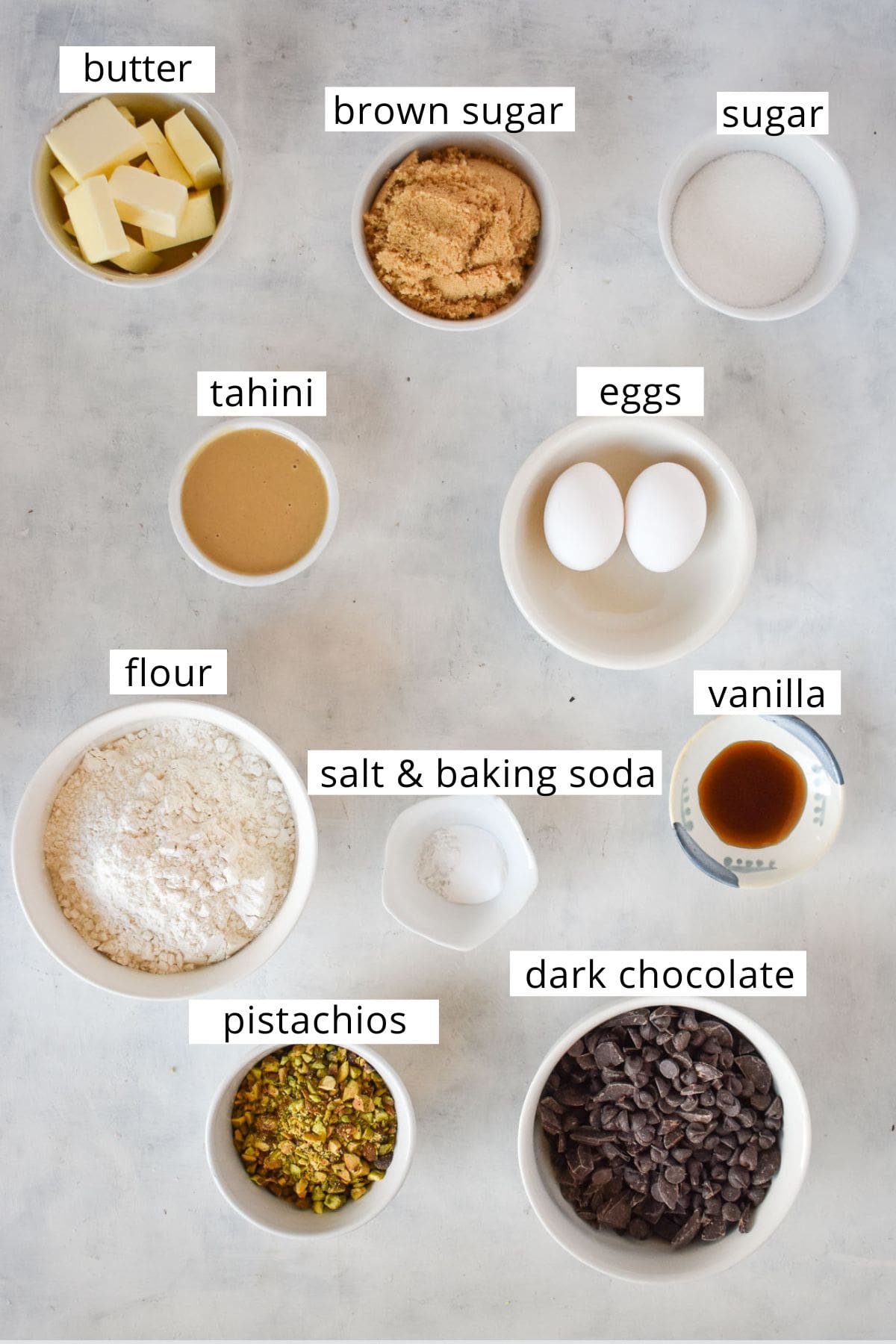 ingredients for recipe laid out.
