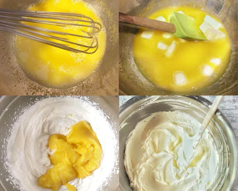 process pictures making lemon mousse