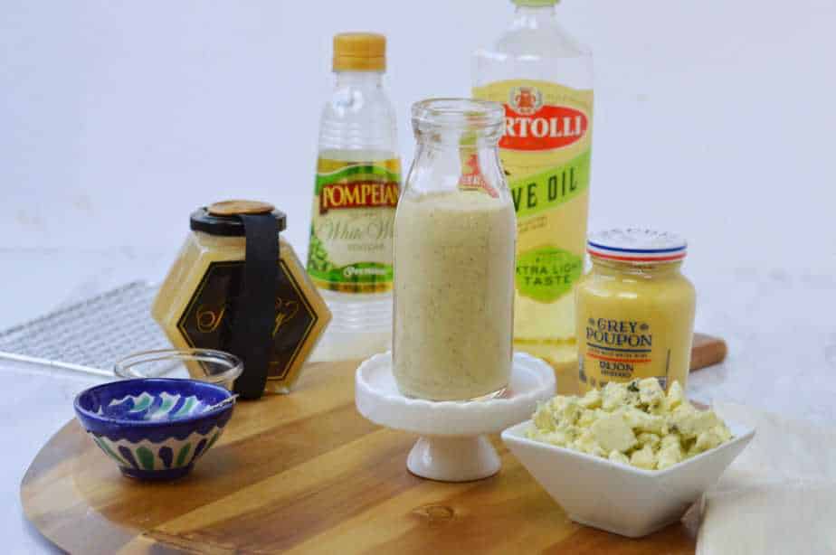 ingredients for blue cheese vinaigrette