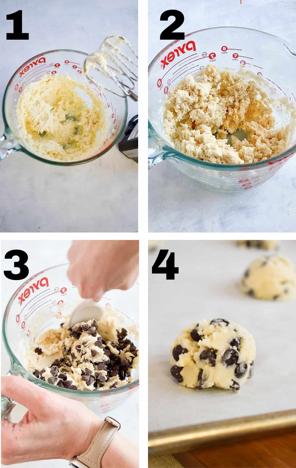 4 images showing how to make the recipe. 