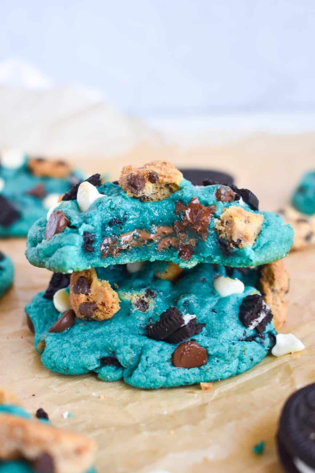 Cookie Monster Cookies - In Fine Taste