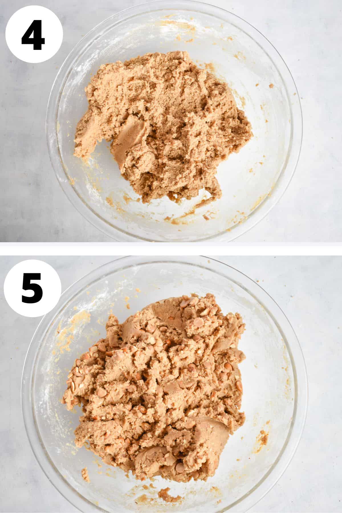 dough with dry ingredients mixed in.