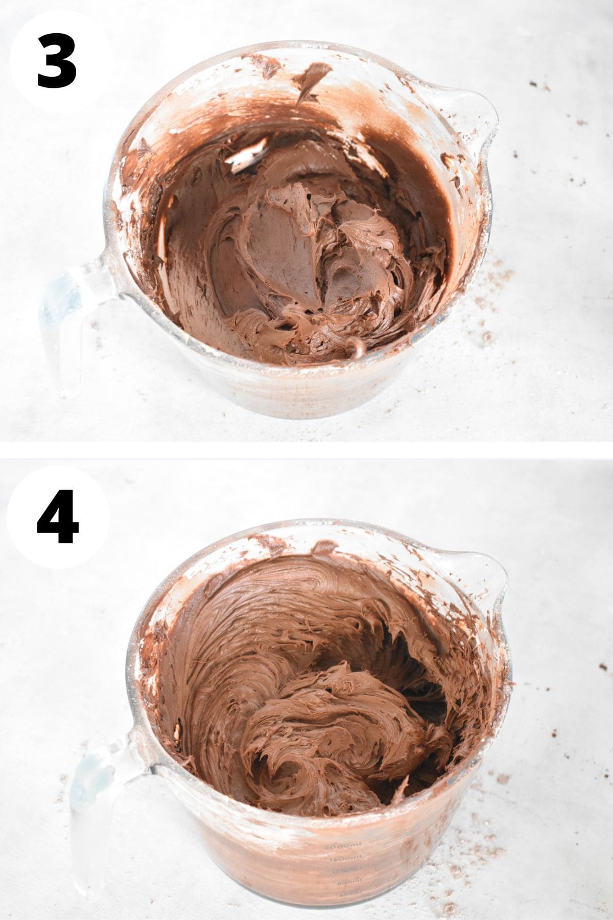 chocolate cream cheese frosting whipped until light.